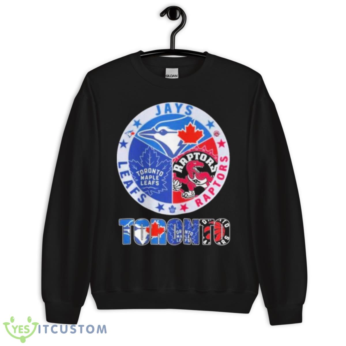 Toronto jays raptors leafs 2023 Shirt 3 Toronto jays raptors leafs 2023 Shirt - Unisex Crewneck Sweatshirt