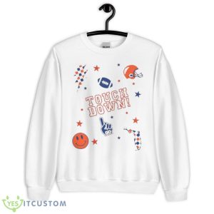 Touch Down Football Elements Shirt - Unisex Heavy Blend Crewneck Sweatshirt