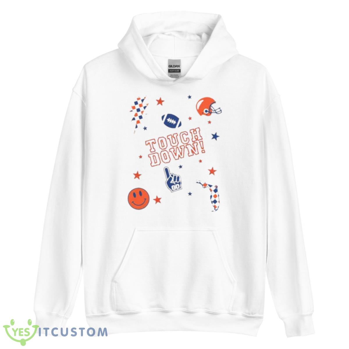Touch Down Football Elements Shirt 3 Touch Down Football Elements Shirt - Unisex Heavy Blend Hooded Sweatshirt