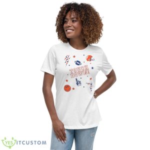 Touch Down Football Elements Shirt 9 Touch Down Football Elements Shirt - Women's Relaxed Short Sleeve Jersey Tee