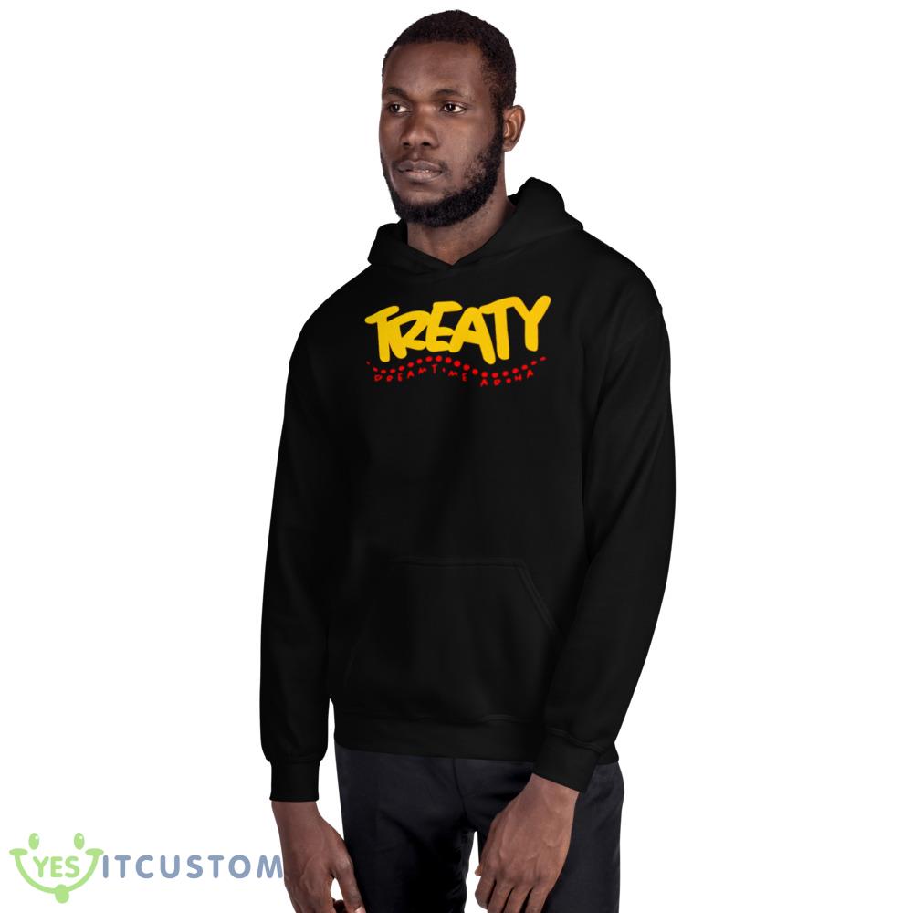 Treaty Dreamtime Aroha Black T Shirt 11 Treaty Dreamtime Aroha Black T Shirt - 18500 Unisex Heavy Blend Hooded Sweatshirt