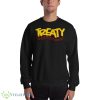Treaty Dreamtime Aroha Black T Shirt - 18000 Unisex Heavy Blend Crewneck Sweatshirt