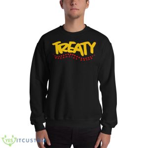 Treaty Dreamtime Aroha Black T Shirt - 18000 Unisex Heavy Blend Crewneck Sweatshirt