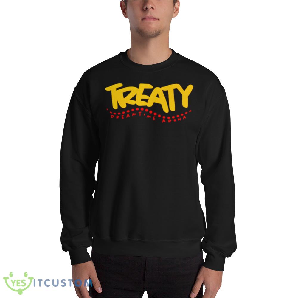 Treaty Dreamtime Aroha Black T Shirt 10 Treaty Dreamtime Aroha Black T Shirt - 18000 Unisex Heavy Blend Crewneck Sweatshirt