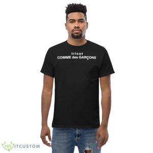 Tricot Comme Des Garcons Black T Shirt Mockup 9 Tricot Comme Des Garcons Black T Shirt Mockup - Men’s Classic Tee Gildan 5000
