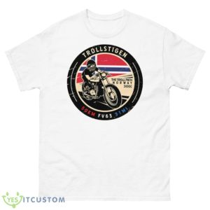 Trollstigen Norway Motorcycle Shirt - 500 Men’s Classic Tee Gildan