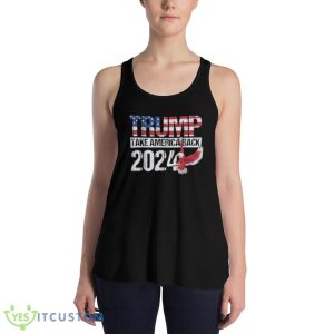 Trump 2024 take American back T Shirt 7 Trump 2024 take American back T Shirt - 8800 Women's Flowy Racerback Tank