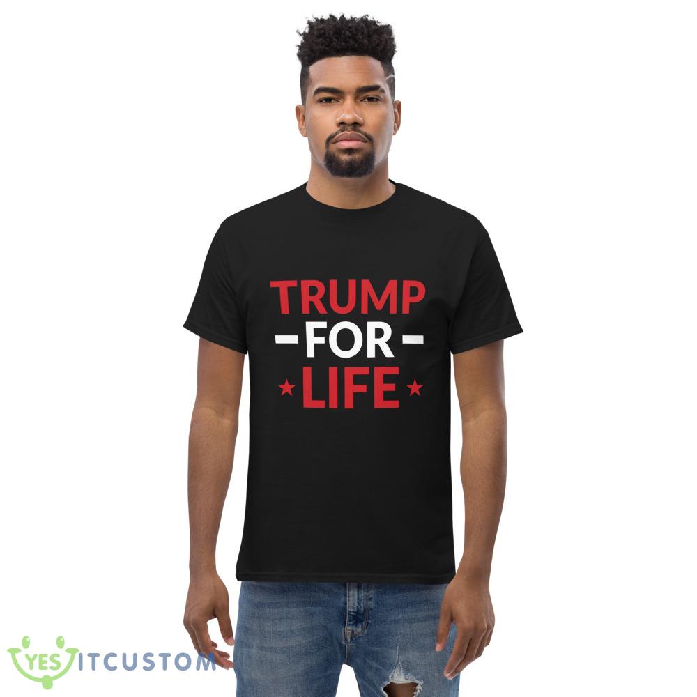 TRUMP FOR LIFE PRESIDENT 2024 USA Black T Shirt Gift For Men And Women 5 TRUMP FOR LIFE PRESIDENT 2024 USA Black T Shirt Gift For Men And Women - Men’s Classic Tee Gildan 5000