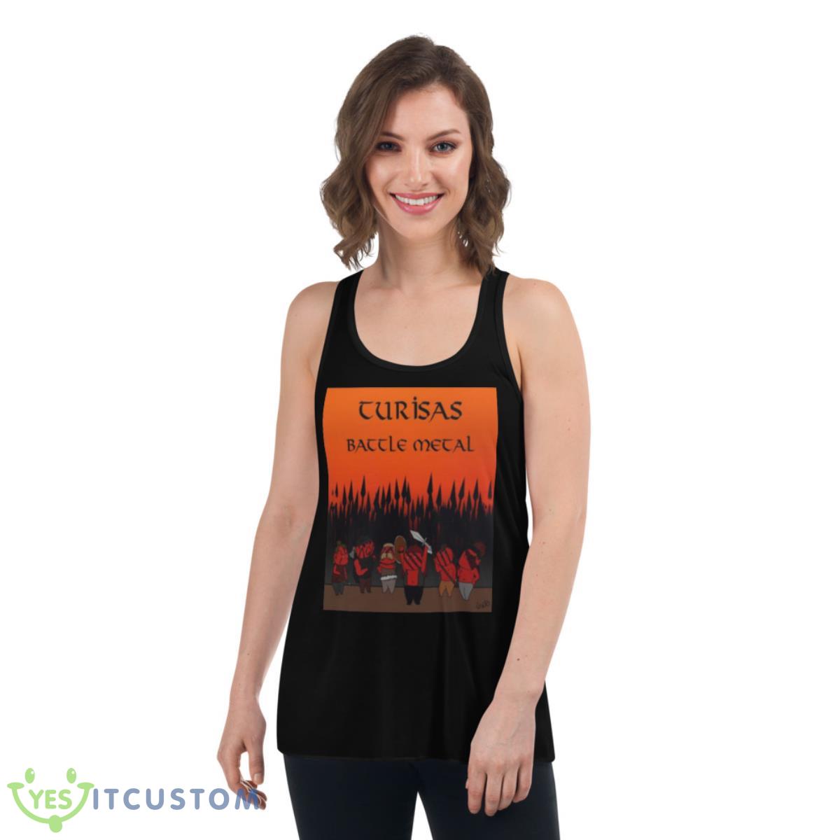 Turisas T Shirt 5 Turisas T Shirt - Women's Flowy Racerback Tank