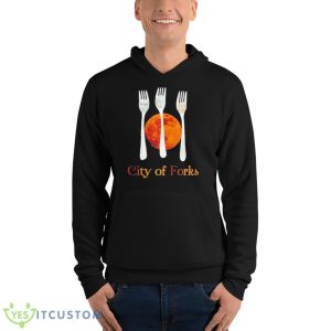 Twilight City Of Forks T Shirt - Unisex Fleece Pullover Hoodie