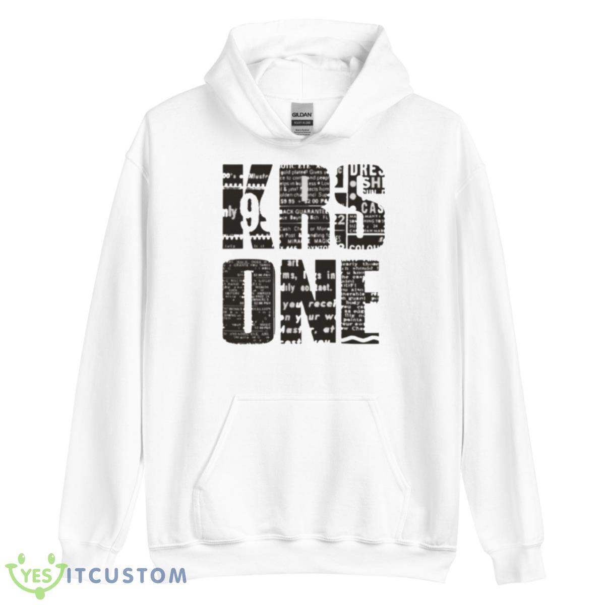 Typographic Logo Krs One Shirt 3 Typographic Logo Krs One Shirt - Unisex Heavy Blend Hooded Sweatshirt