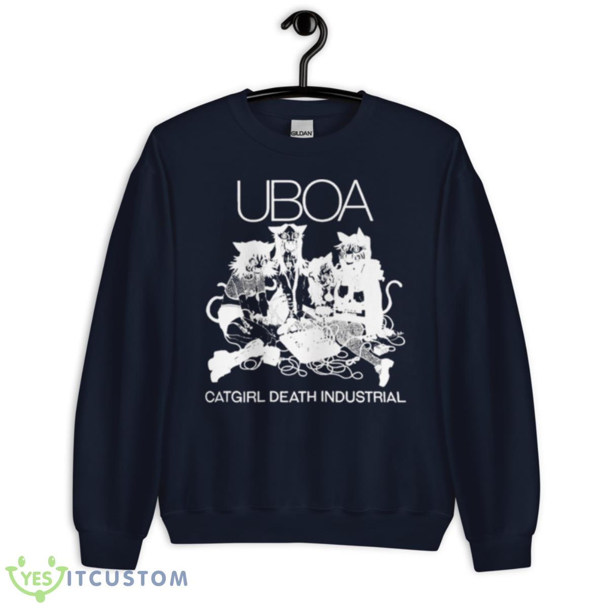Uboa Catgirl Death Industrial Shirt 13 Uboa Catgirl Death Industrial Shirt - Unisex Crewneck Sweatshirt-1