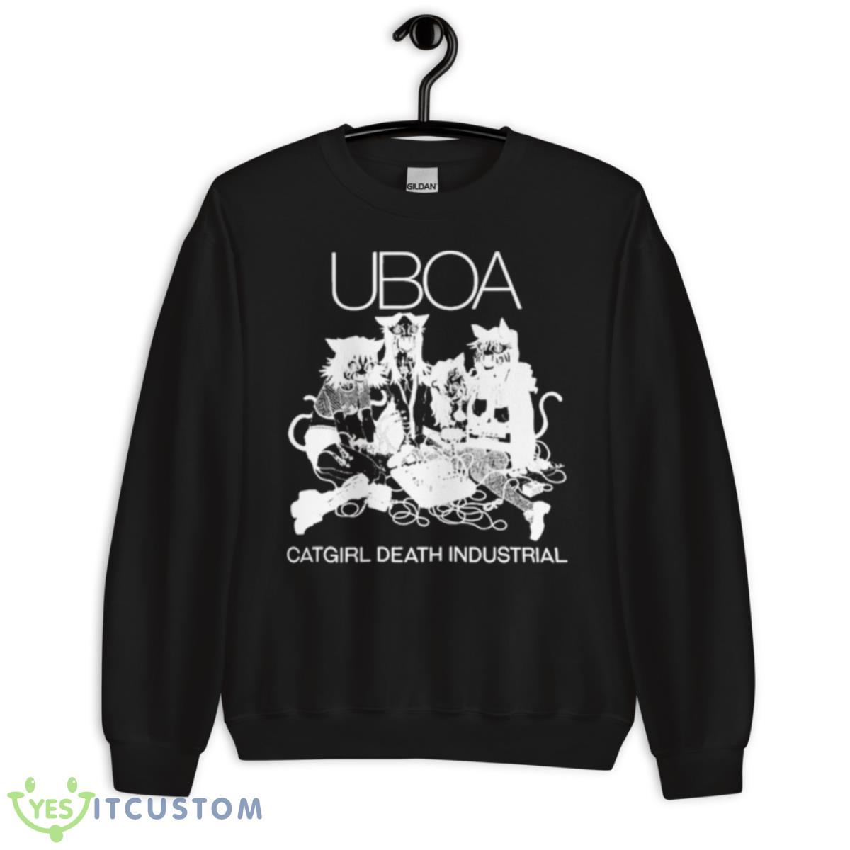 Uboa Catgirl Death Industrial Shirt 3 Uboa Catgirl Death Industrial Shirt - Unisex Crewneck Sweatshirt