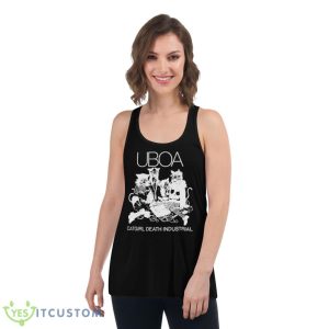 Uboa Catgirl Death Industrial Shirt 10 Uboa Catgirl Death Industrial Shirt - Women's Flowy Racerback Tank