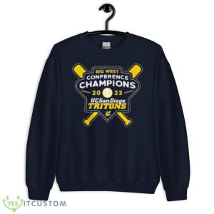 UC San Diego Tritons 2023 Big West Baseball Champions Shirt - Unisex Crewneck Sweatshirt-1