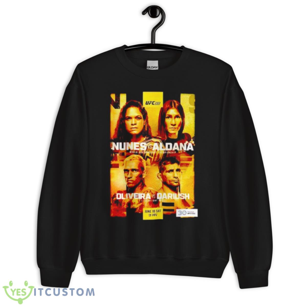 Ufc 289 Nunes Vs Aldana And Oliveira Vs Dariush Event Shirt 3 Ufc 289 Nunes Vs Aldana And Oliveira Vs Dariush Event Shirt - Unisex Crewneck Sweatshirt