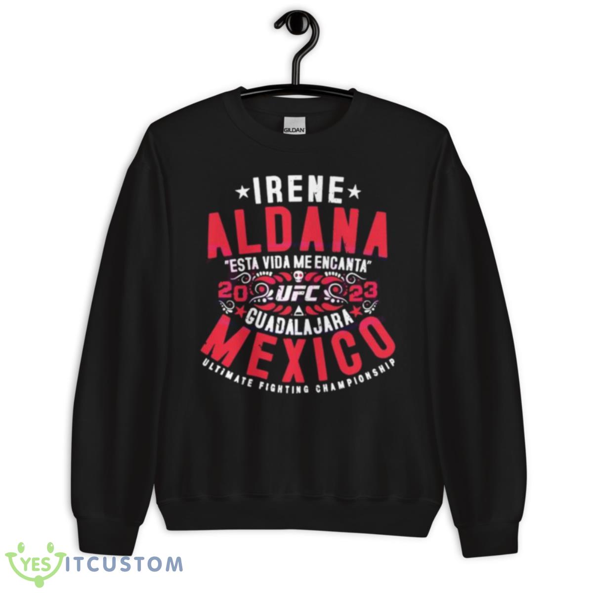 UFC Irene Aldana Vintage Mexico 2023 Shirt 3 UFC Irene Aldana Vintage Mexico 2023 Shirt - Unisex Crewneck Sweatshirt