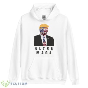 Ultra Maga Donald Trump Art Shirt - Unisex Heavy Blend Hooded Sweatshirt