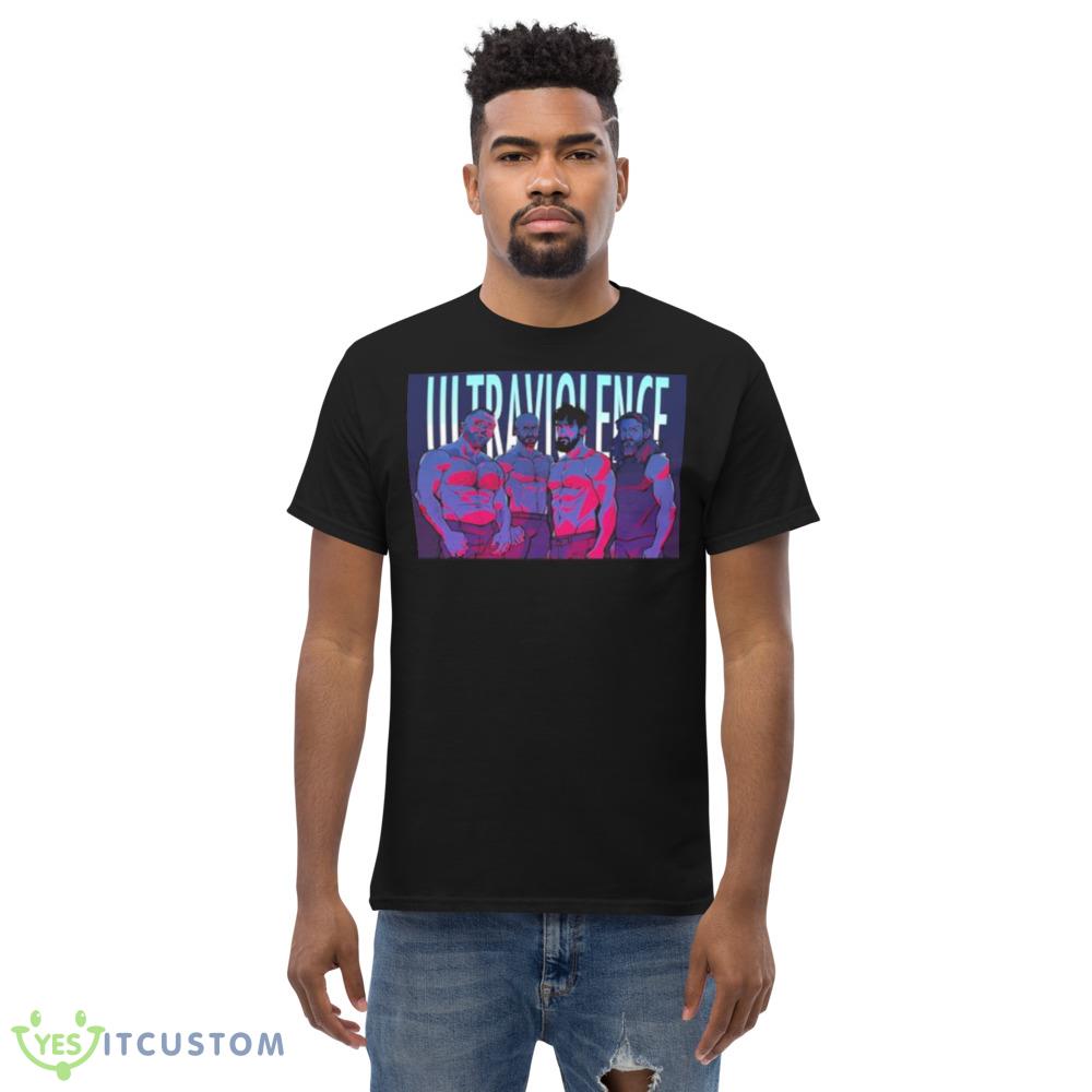 Ultraviolence Aew Black T Shirt Mockup 5 Ultraviolence Aew Black T Shirt Mockup - Men’s Classic Tee Gildan 5000
