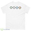 Unlabeled Flag Pixel Hearts Set Shirt - 500 Men’s Classic Tee Gildan