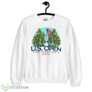 U.S. Open Ahead Pinehurst No 2 Cream Trophy 2024 shirt - Unisex Heavy Blend Crewneck Sweatshirt