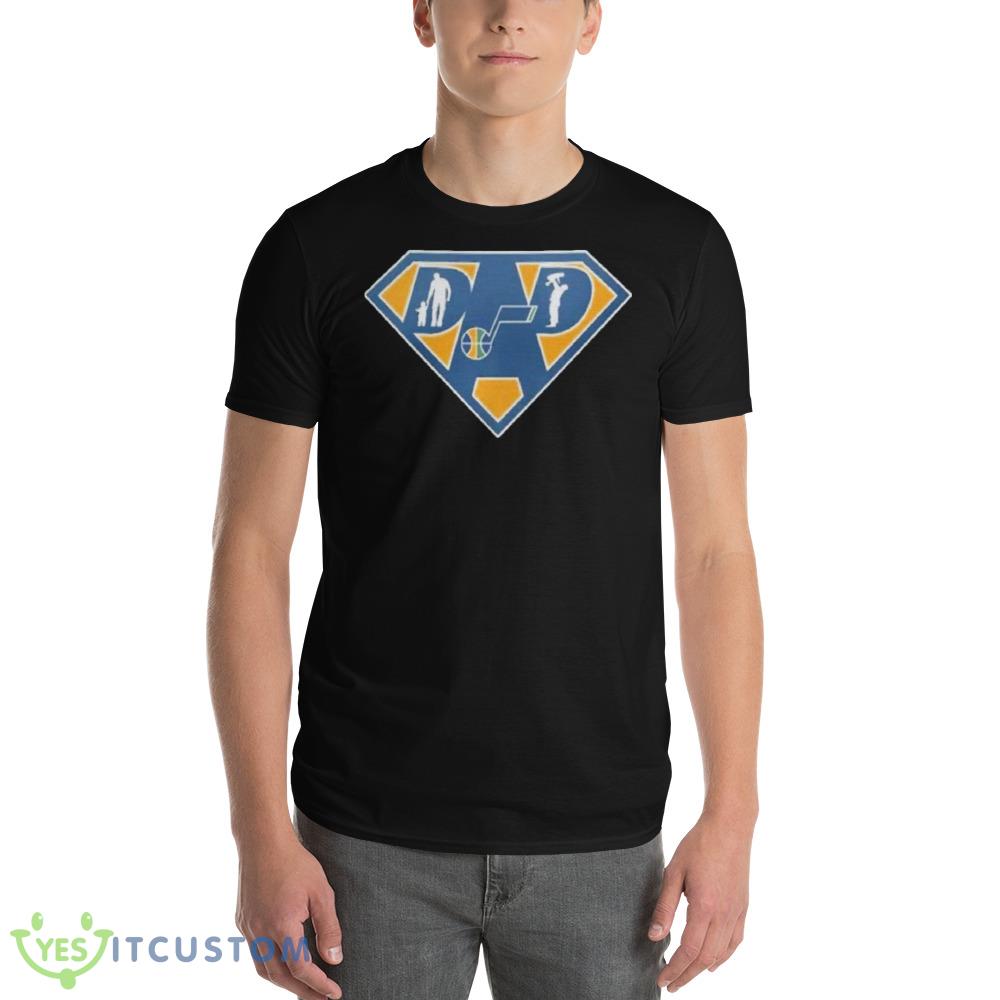 utah Jazz Super dad Black T Shirt 4 utah Jazz Super dad Black T Shirt - 980 Lightweight Fashion Short Sleeve T-Shirt
