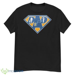 utah Jazz Super dad Black T Shirt 9 utah Jazz Super dad Black T Shirt - Men’s Classic Tee Gildan 5000