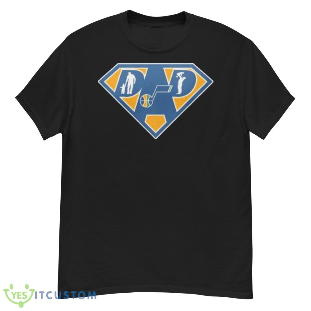 utah Jazz Super dad Black T Shirt 5 utah Jazz Super dad Black T Shirt - Men’s Classic Tee Gildan 5000