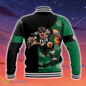 Utah Valley Wolverines NCAA Football Go On Baseball Jacket For Fans 3 Utah Valley Wolverines NCAA Football Go On Baseball Jacket For Fans Product Photo 2