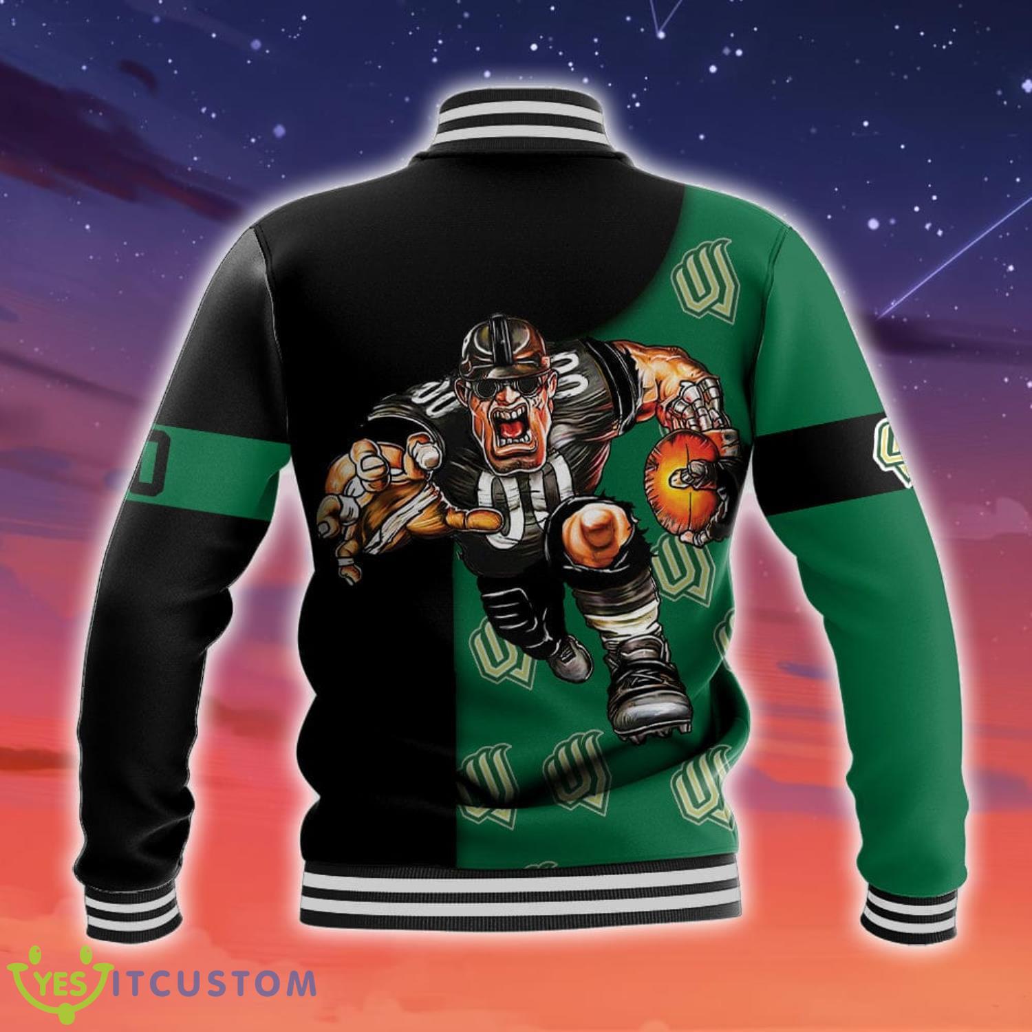 Utah Valley Wolverines NCAA Football Go On Baseball Jacket For Fans 6 Utah Valley Wolverines NCAA Football Go On Baseball Jacket For Fans Product Photo 2