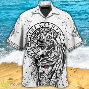 Viking Victory Black And White Style Hawaiian Shirt For Men And Women - Viking Victory Black And White Style - Hawaiian Shirt - Owl Ohh_1
