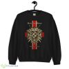 Vintage Art Flag Machine Head Funny Shirt - 18000 Unisex Heavy Blend Crewneck Sweatshirt