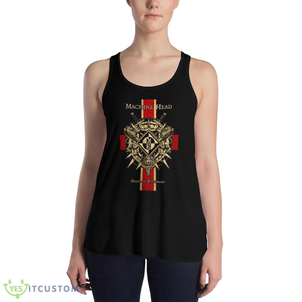 Vintage Art Flag Machine Head Funny Shirt 3 Vintage Art Flag Machine Head Funny Shirt - 8800 Women's Flowy Racerback Tank