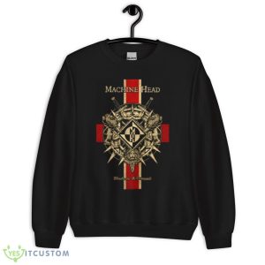 Vintage Art Flag Machine Head Funny Shirt - 18000 Unisex Heavy Blend Crewneck Sweatshirt