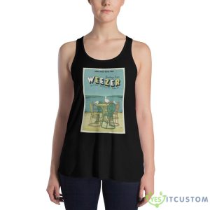 Weezer Madison, WI Breese Stevens Field June 14 2023 Poster shirt - 8800 Women's Flowy Racerback Tank