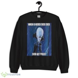 When You Never Ever Megamind Funny Shirt - 18000 Unisex Heavy Blend Crewneck Sweatshirt