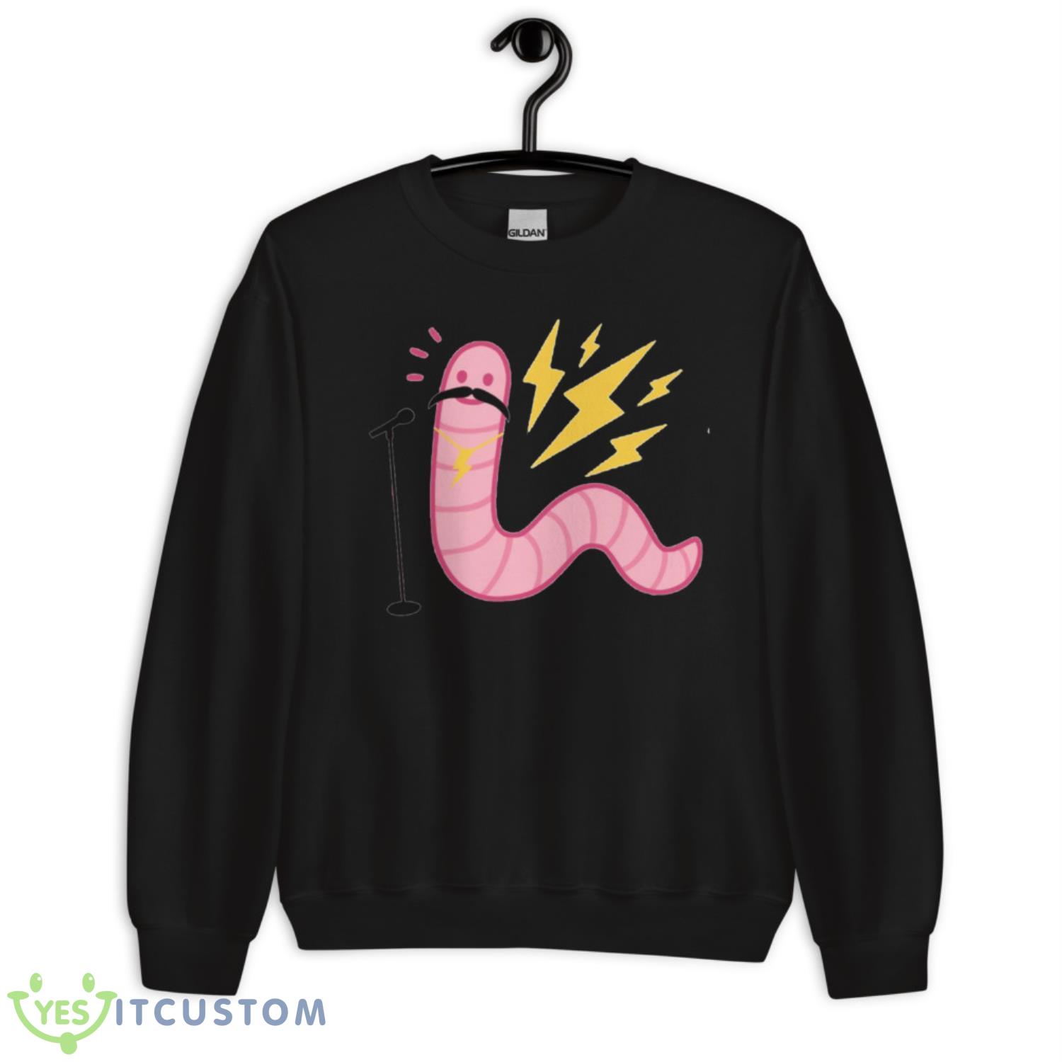 Worm With A Mustache Shirt 3 Worm With A Mustache Shirt - Unisex Crewneck Sweatshirt