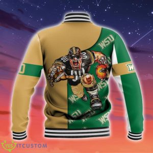 Wright State Raiders NCAA Football Go On Baseball Jacket For Fans 3 Wright State Raiders NCAA Football Go On Baseball Jacket For Fans Product Photo 2