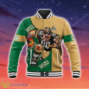Wright State Raiders NCAA Football Go On Baseball Jacket For Fans Product Photo 1