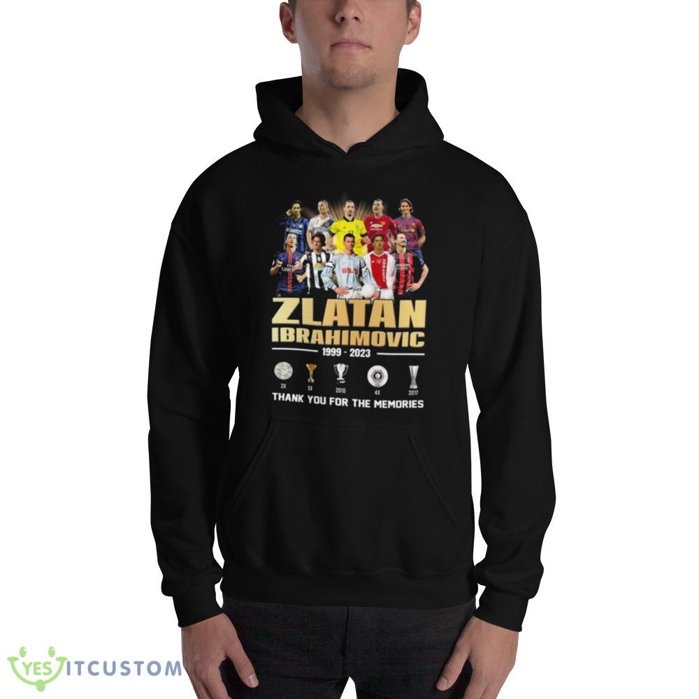 Zlatan Ibrahimovic 1999 – 2023 Thank You For The Memories Shirt 2 Zlatan Ibrahimovic 1999 – 2023 Thank You For The Memories Shirt - 18500 Unisex Heavy Blend Hooded Sweatshirt