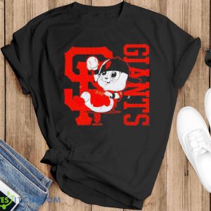 2023 San Francisco Giants Mascot 20 T Shirt - Black T-Shirt