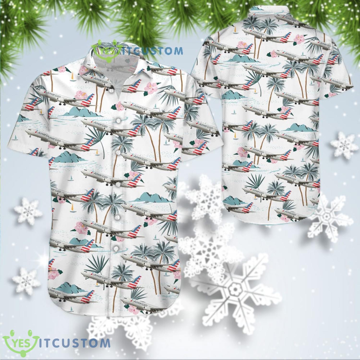 Airbus A321 American Airlines Hawaiian Shirt Summer Vacation Gift 2 Airbus A321 American Airlines Hawaiian Shirt Summer Vacation Gift Product Photo 1