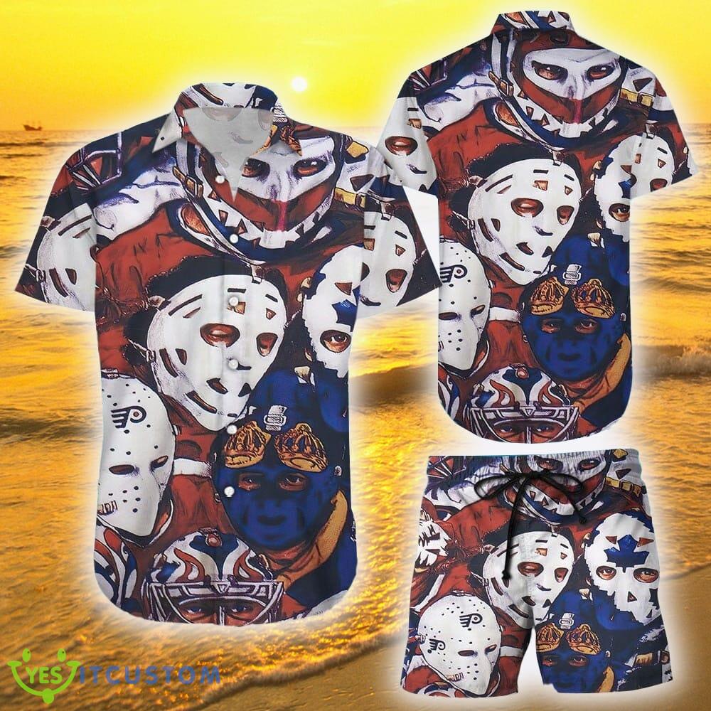 Amazing Hockey Mask 3D Hawaiian Shirt And Short Summer For Men And Women Gift - Amazing Hockey Mask Hawaiian Shirt_1