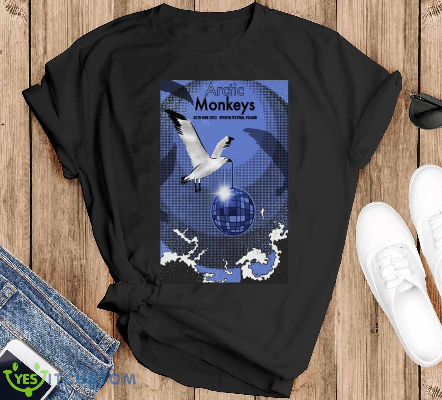 Arctic Monkeys Thailand 2023 Shirt 12 Arctic Monkeys Thailand 2023 Shirt - Black T-Shirt
