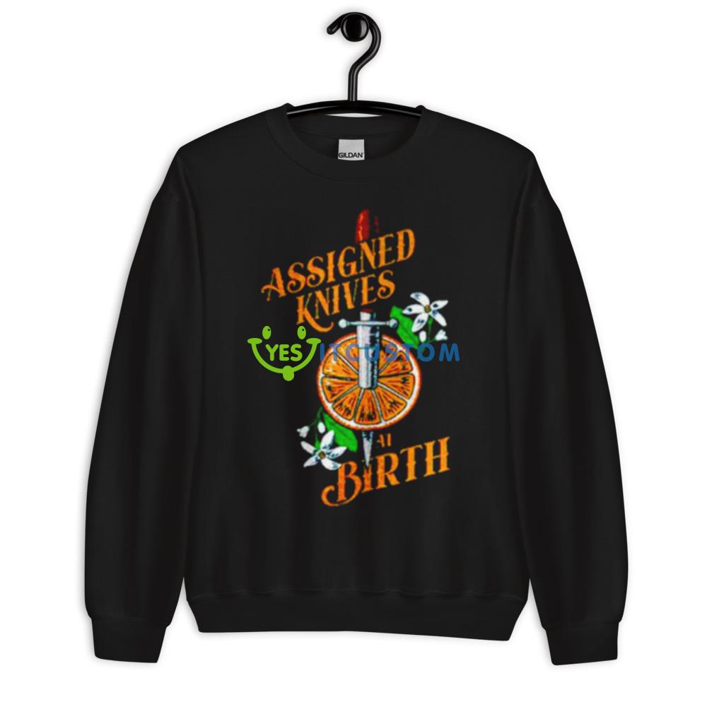 Assigned knives at birth shirt 10 Assigned knives at birth shirt - 18000 Unisex Heavy Blend Crewneck Sweatshirt