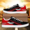 Aston Martin Luxury Sport Car AOP Skate Shoes Special Gift For Fan Black Red Product Photo 1