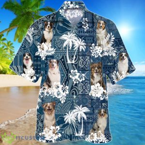 Australian Shepherd Hawaiian Tropical Plants Pattern Hawaiian Shirt For Men And Women Product Photo 1