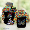 Autism Awareness You'll Never Walk Alone All Over Print 3D Hoodie Product Photo 1