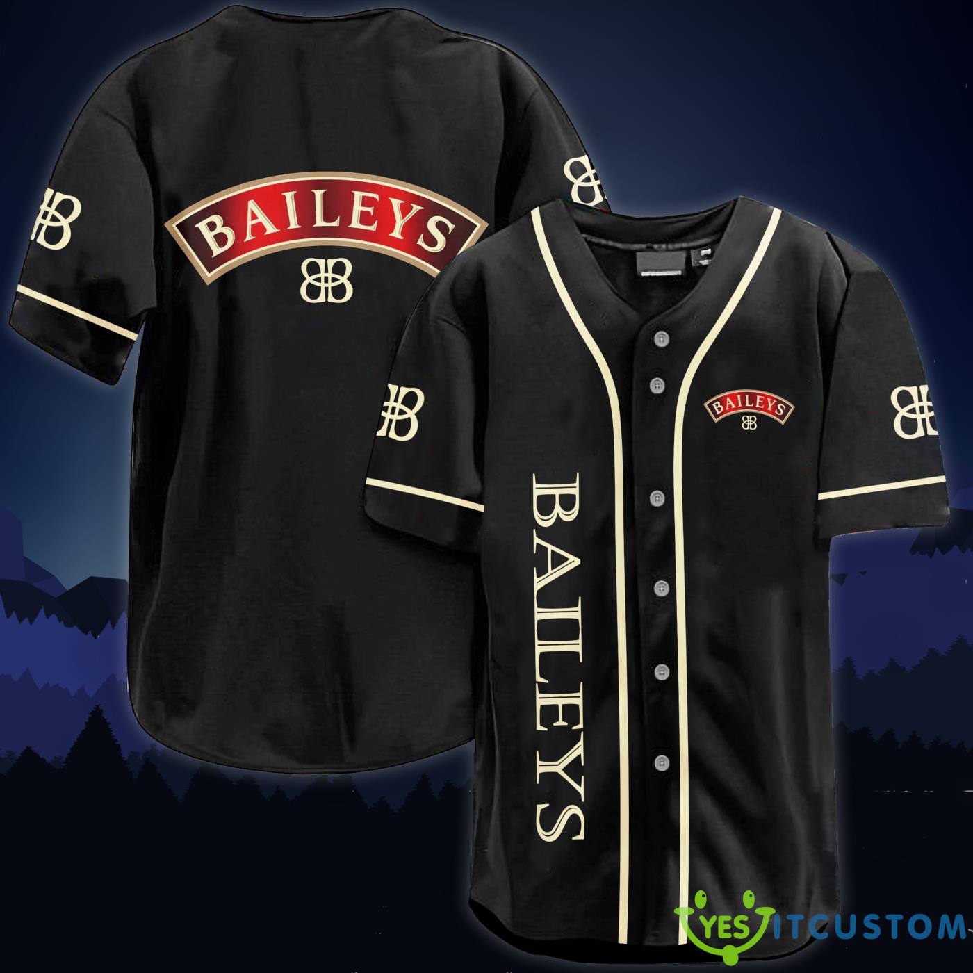 Baileys Baseball Jersey Shirt 3 Baileys Baseball Jersey Shirt Product Photo 1