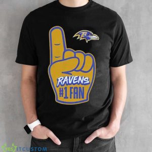 Baltimore Ravens 1 fan shirt 7 Baltimore Ravens 1 fan shirt - Black Unisex T-Shirt